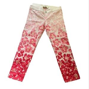 Hollister ombre floral skinny jeans size 7